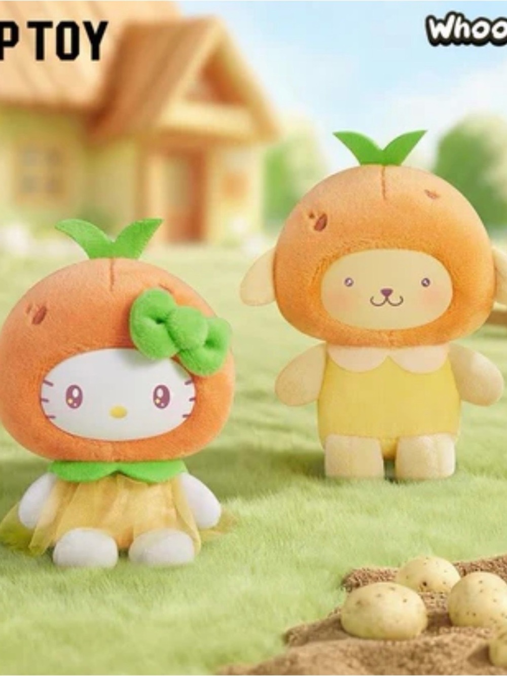 NWOT Sanrio Characters Fruit & Vegetables series by Top Toy in Potatoes set of 2